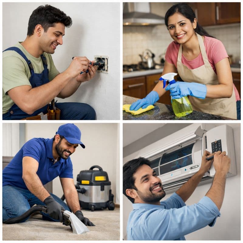 Home services collage